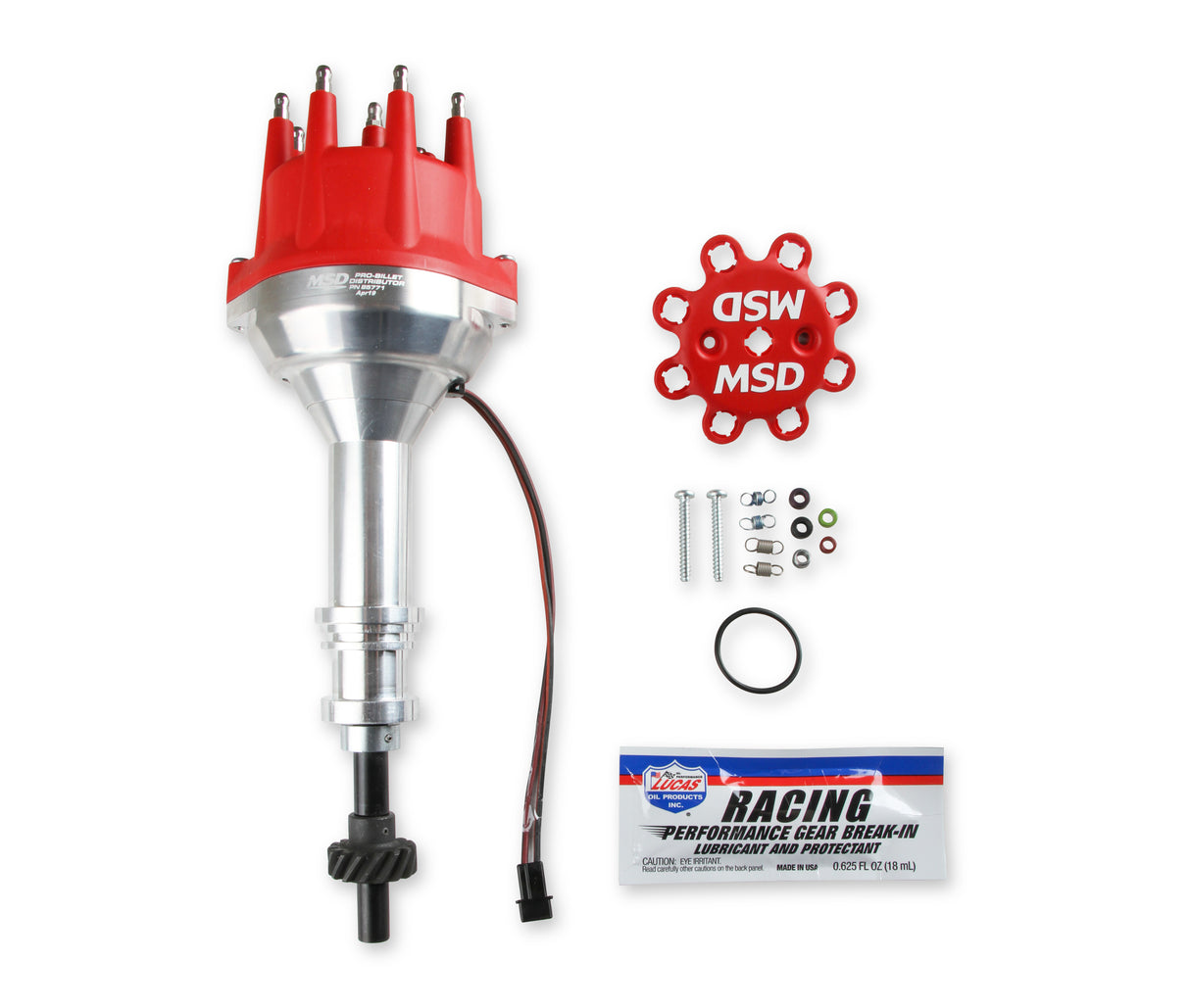 MSD Distributor Ford 351C-460, Pro Billet, Small Cap, Steel Gear - 85771