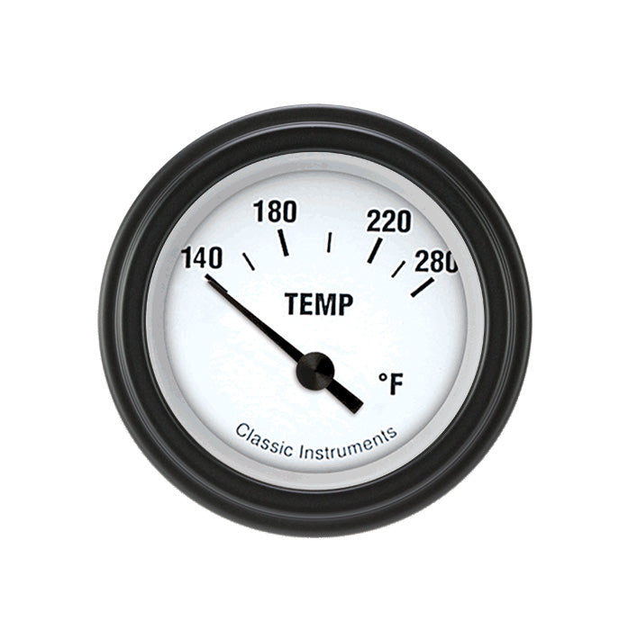 Classic Instruments White Hot Series 2-1/8" Water Temp - WH26BLF