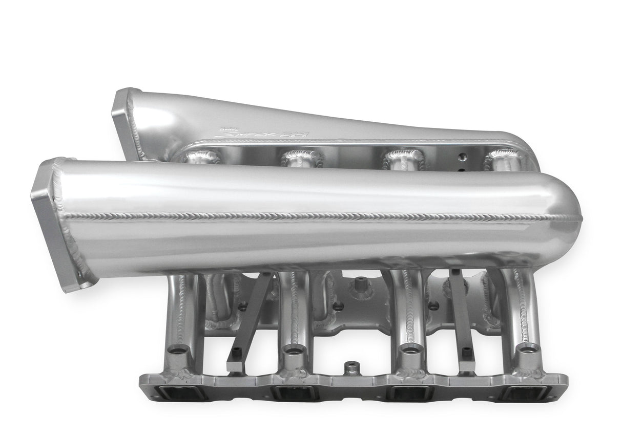 Holley 822201 Sniper EFI Fabricated Intake Manifold Dual Plenum 92mm LS3/L92, Rail Kit - Slvr