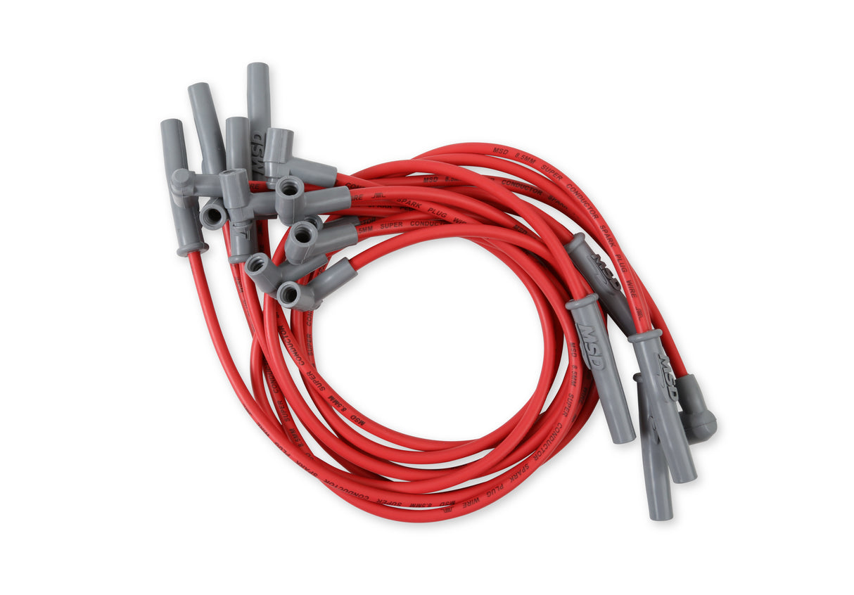MSD Super Conductor Spark Plug Wire Set, Chevy 366-454 w/HEI Cap - 35379