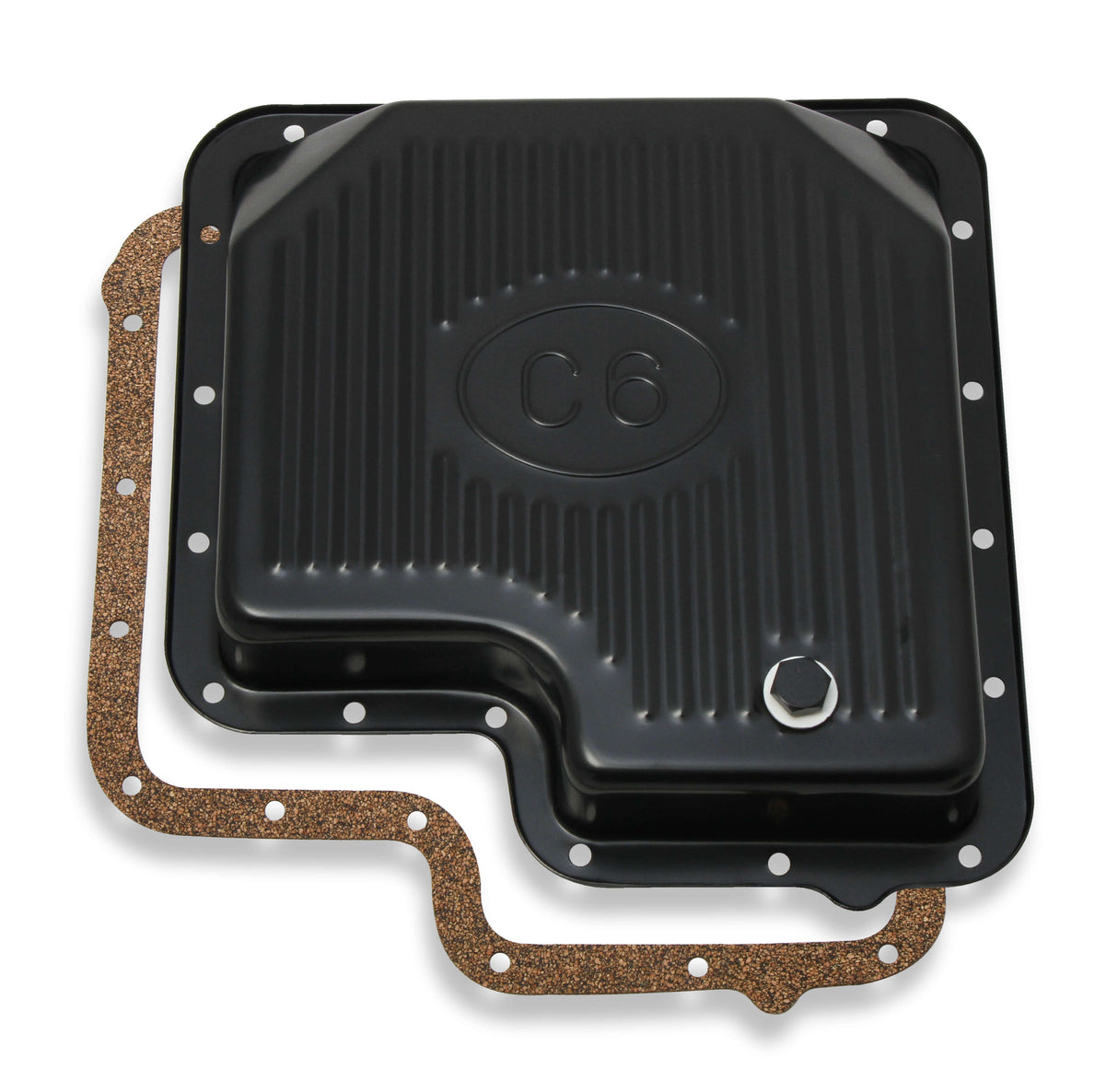Mr Gasket Transmission Oil Pan - Black Steel - 9756BMRG