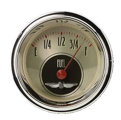 Classic Instruments All American Nickel 2 1/8" Fuel - AN14SHC