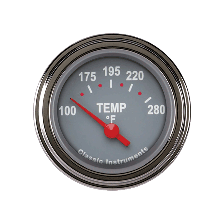 Classic Instruments TETRA 2IN GREY WATER TEMP - TE26GSLC