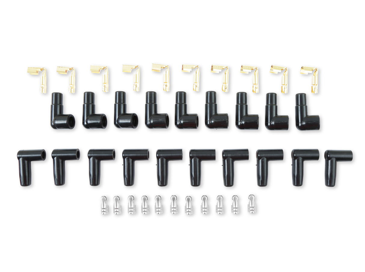 ACCEL Spark Plug Wire Set - 8mm - Yellow with Orange Straight Boots - 4038