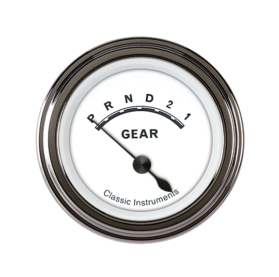 Classic Instruments CLASSIC WHITE 2IN GEAR SELECT FRD/GM - CW07SLC