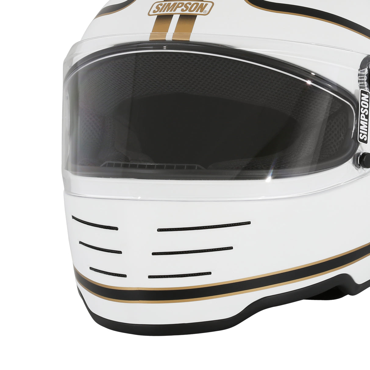 Simpson Motorcycle M62 Bandit Helmet - Hondo White - Double Extra Large - M62HONDO12X