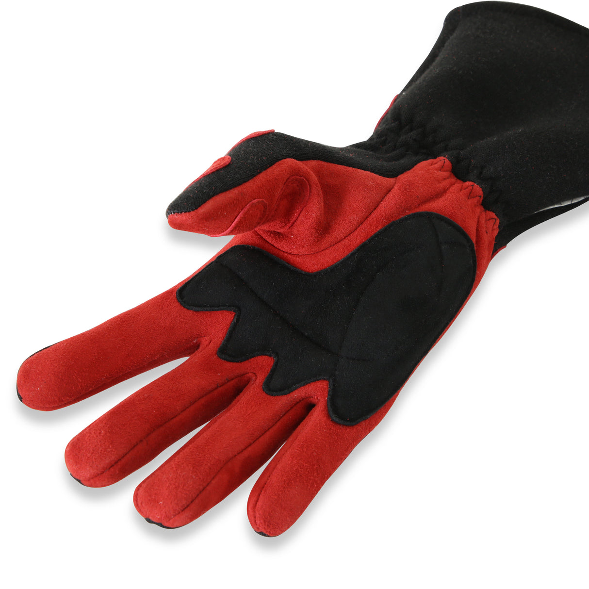 Racequip SFI 3.3/5 Red / Black Long Gauntlet Nomex Race Gloves - Medium - 358103RQP