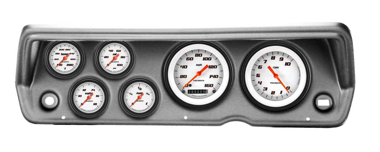 Classic Instruments 70-76 DUSTER VELOCITY WHITE FS 6ga SET-MOPA - CDDU70VSW101BA