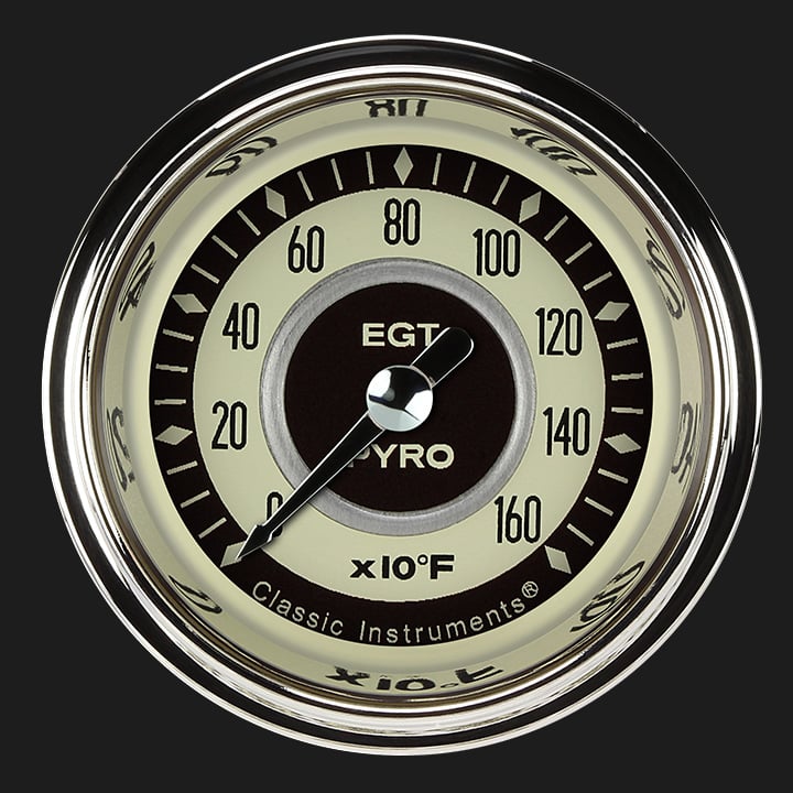 Classic Instruments Nostalgia VT 2 1/8" Exhaust Gas Temp. Gauge - NT198SHC