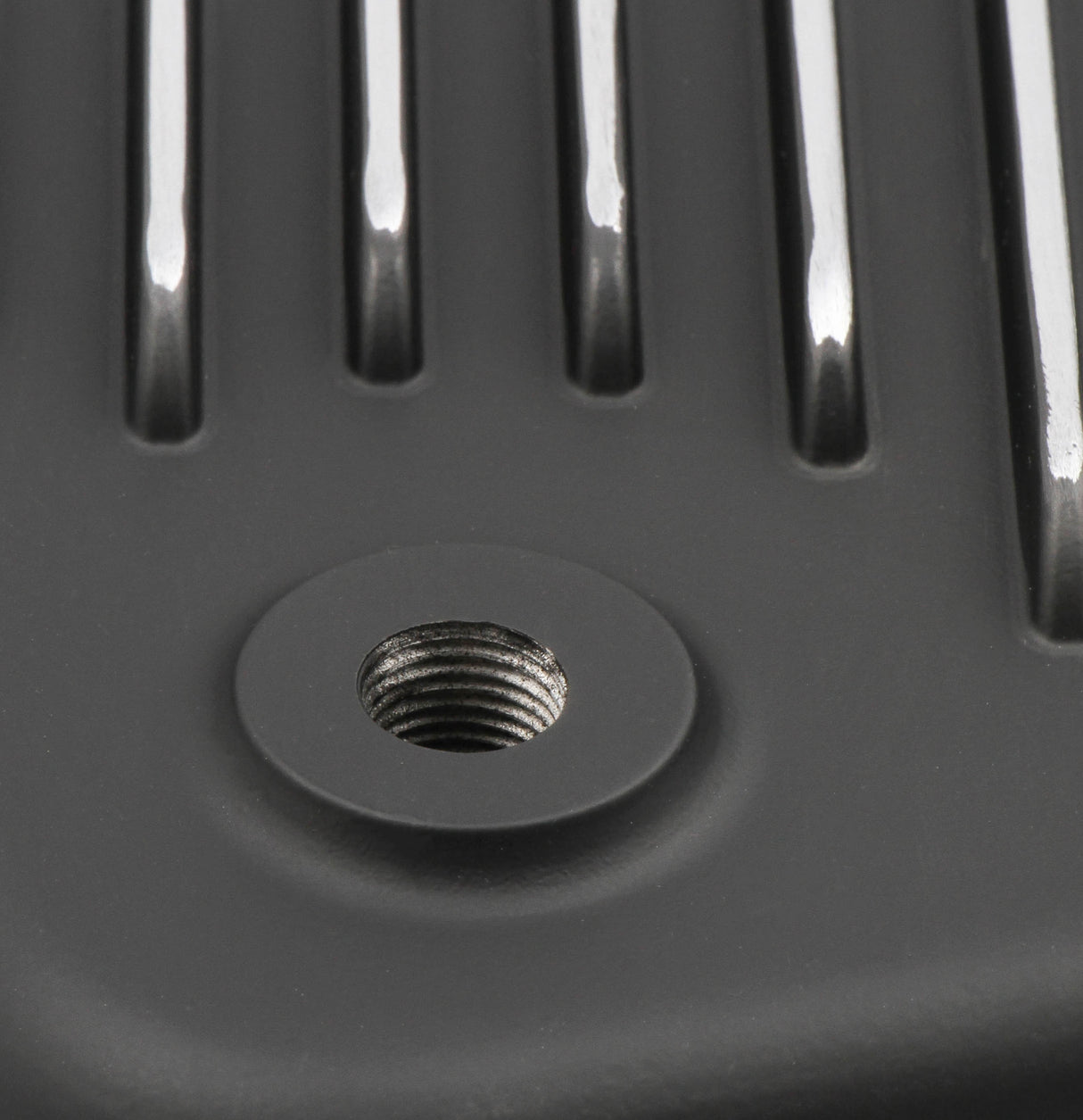 Mr Gasket Transmission Oil Pan - Black Aluminum - 9796BMRG