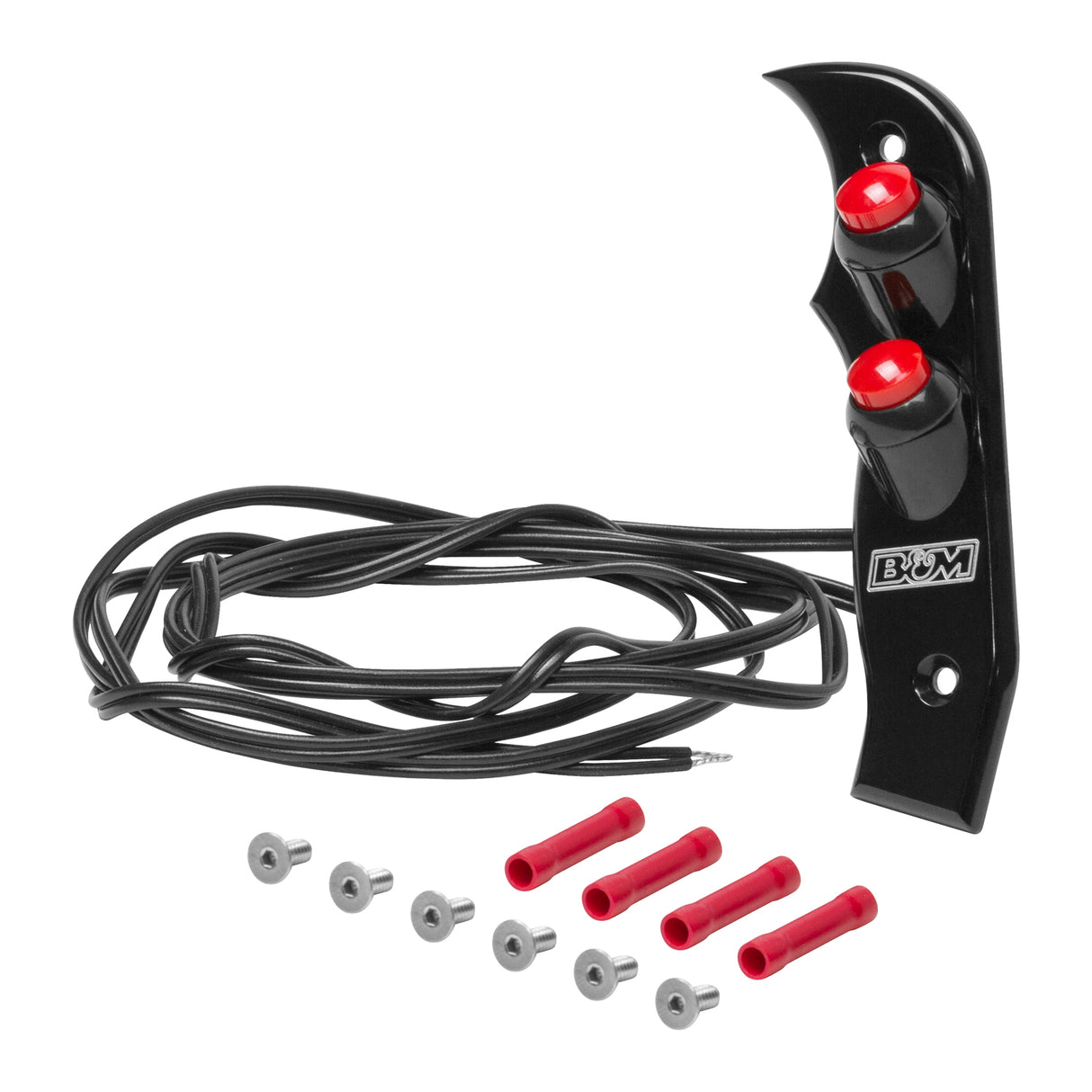 B&M Magnum Grip Side Plate with two 12V Buttons - 81164