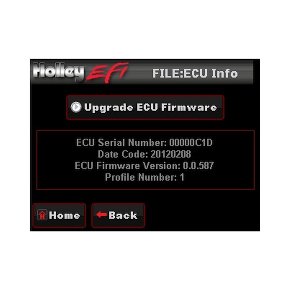 Holley 553-108 LCD Touch Screen