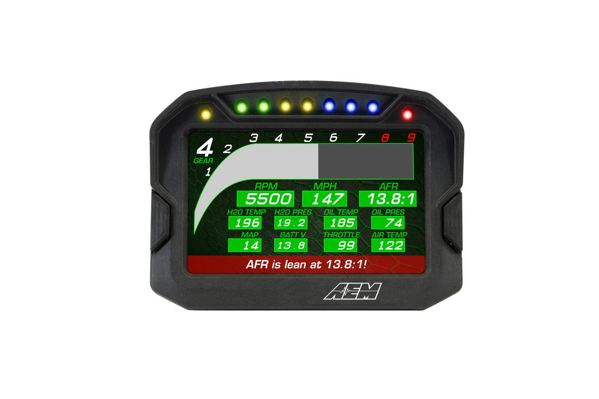 AEM CD-5LG Carbon Logging Display with Internal GPS - 30-5603