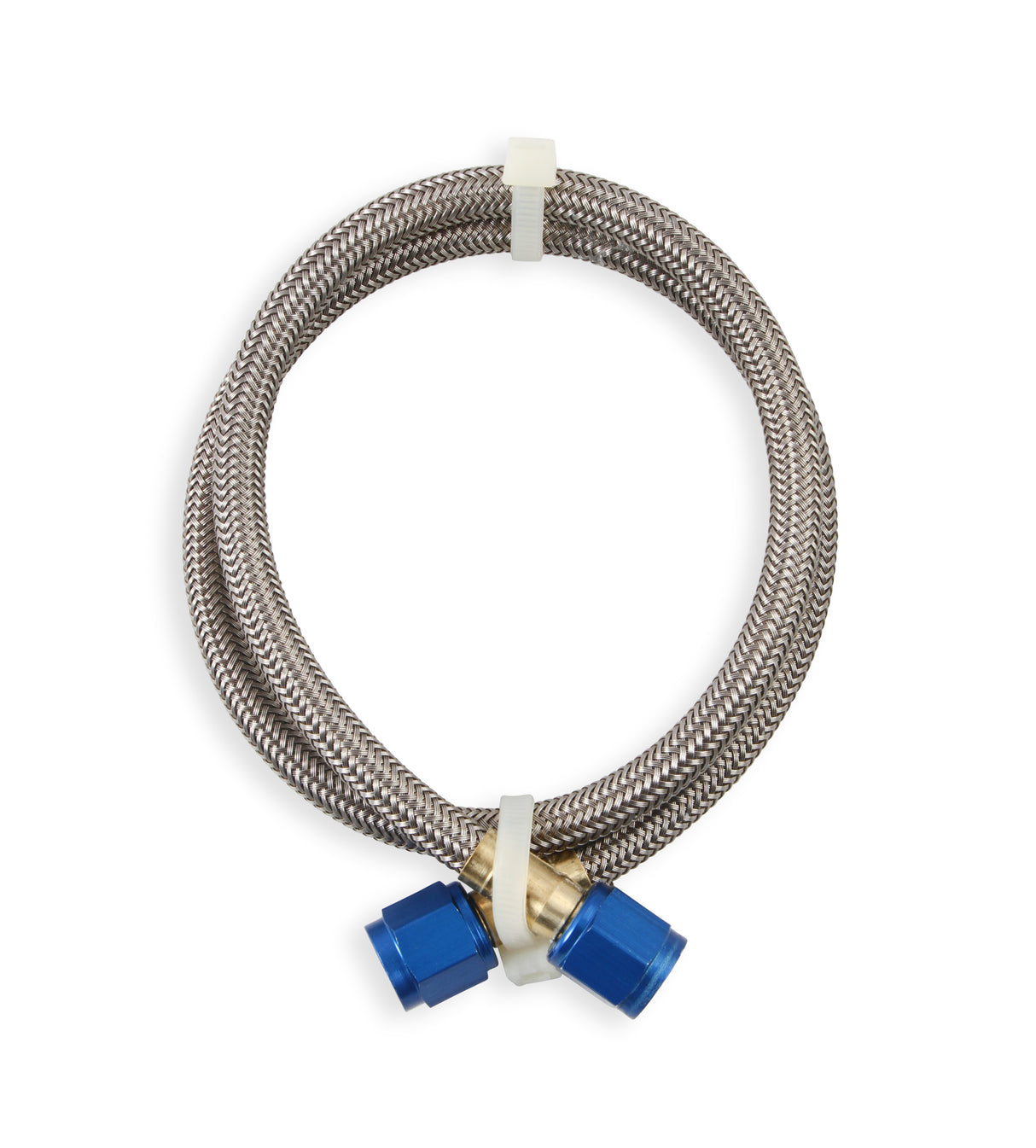 NOS Stainless Steel Braided Hose -4AN 2-foot Blue - 15230NOS