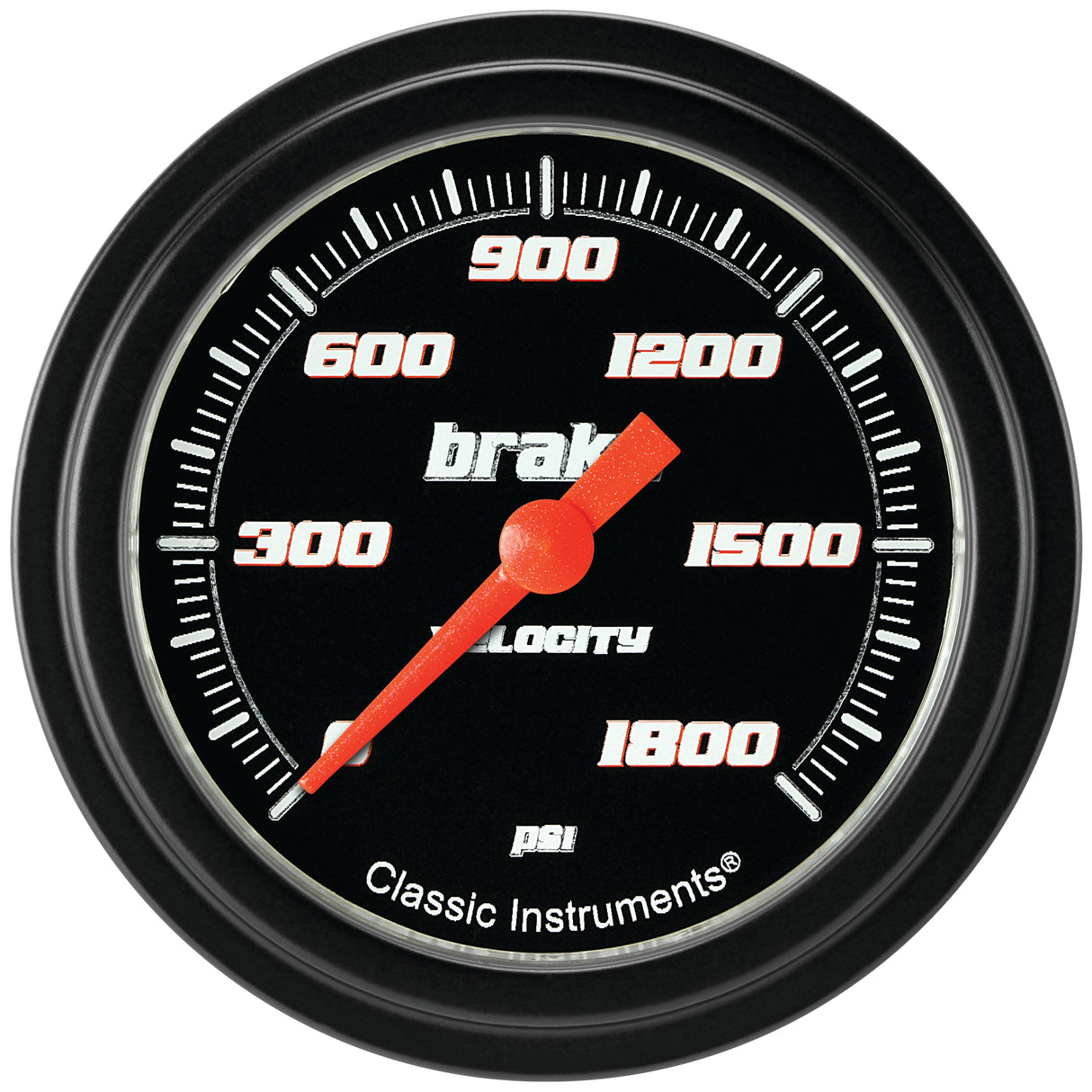 Classic Instruments Velocity Black 2-5/8" Brake Pressure Gauge - VS367BBLF