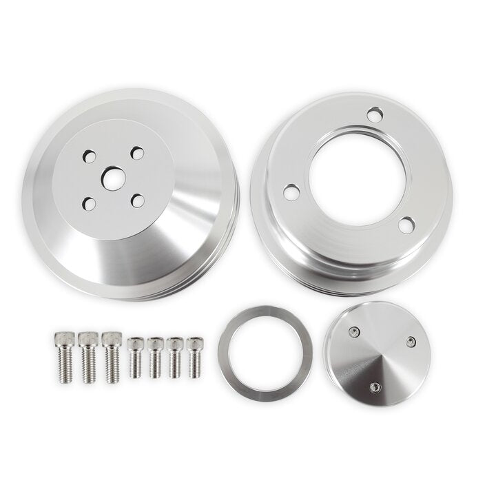 Scott Drake Billet Pulley Kit Double Groove - B-F102