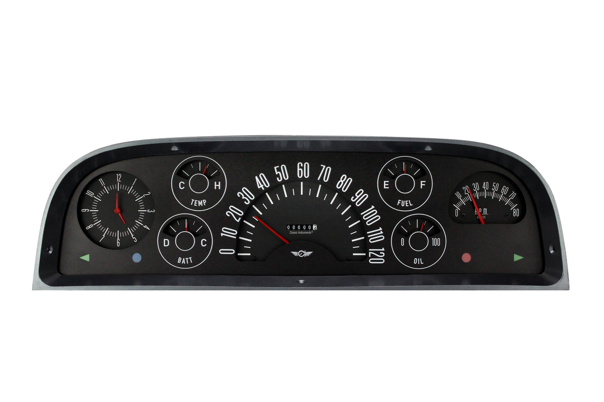 Classic Instruments Classic Truck Package Black - CT60B-LS