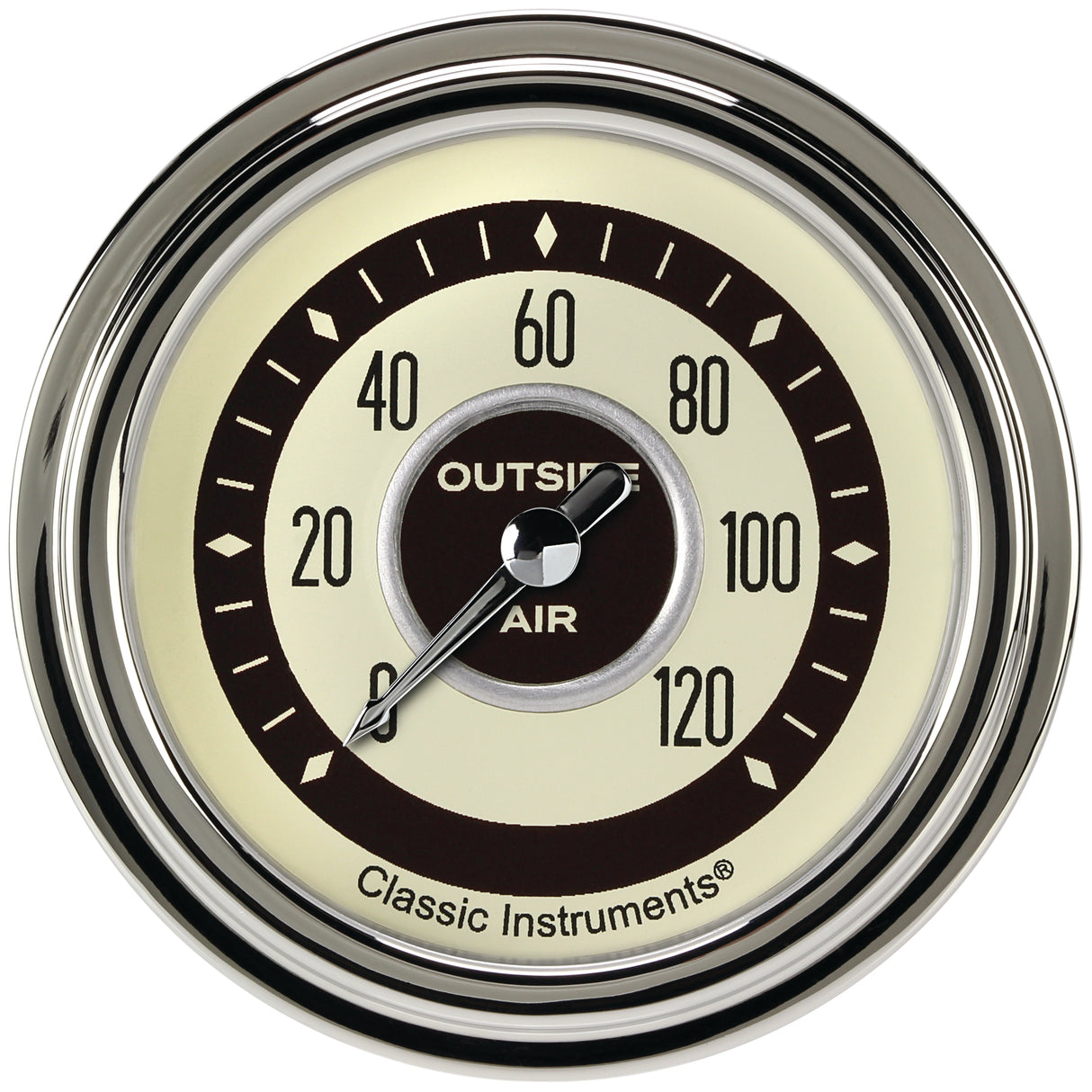 Classic Instruments Nostalgia VT 2-5/8" Outside Air Temp Gauge - NT399SLC