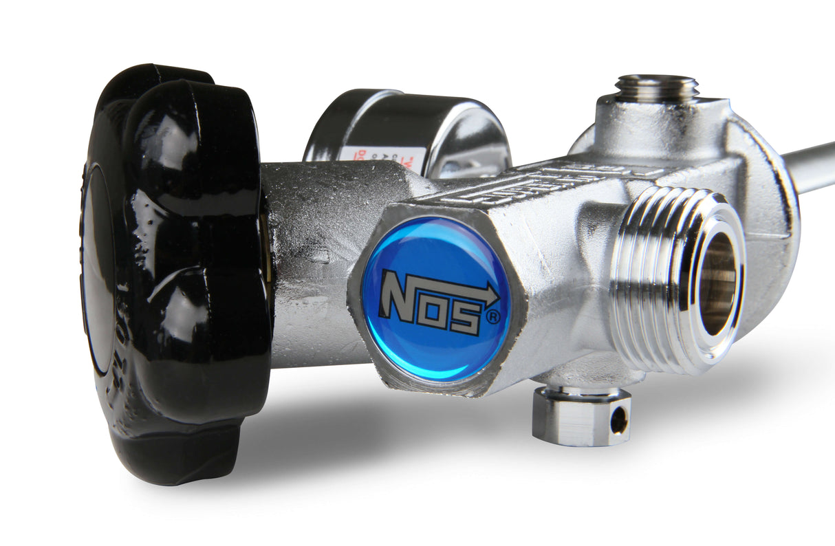 NOS 15lb & 20 lb Bottle Super Hi-Flow Valve Assembly w/Siphon Tube & Blue Gauge - 16340ANOS