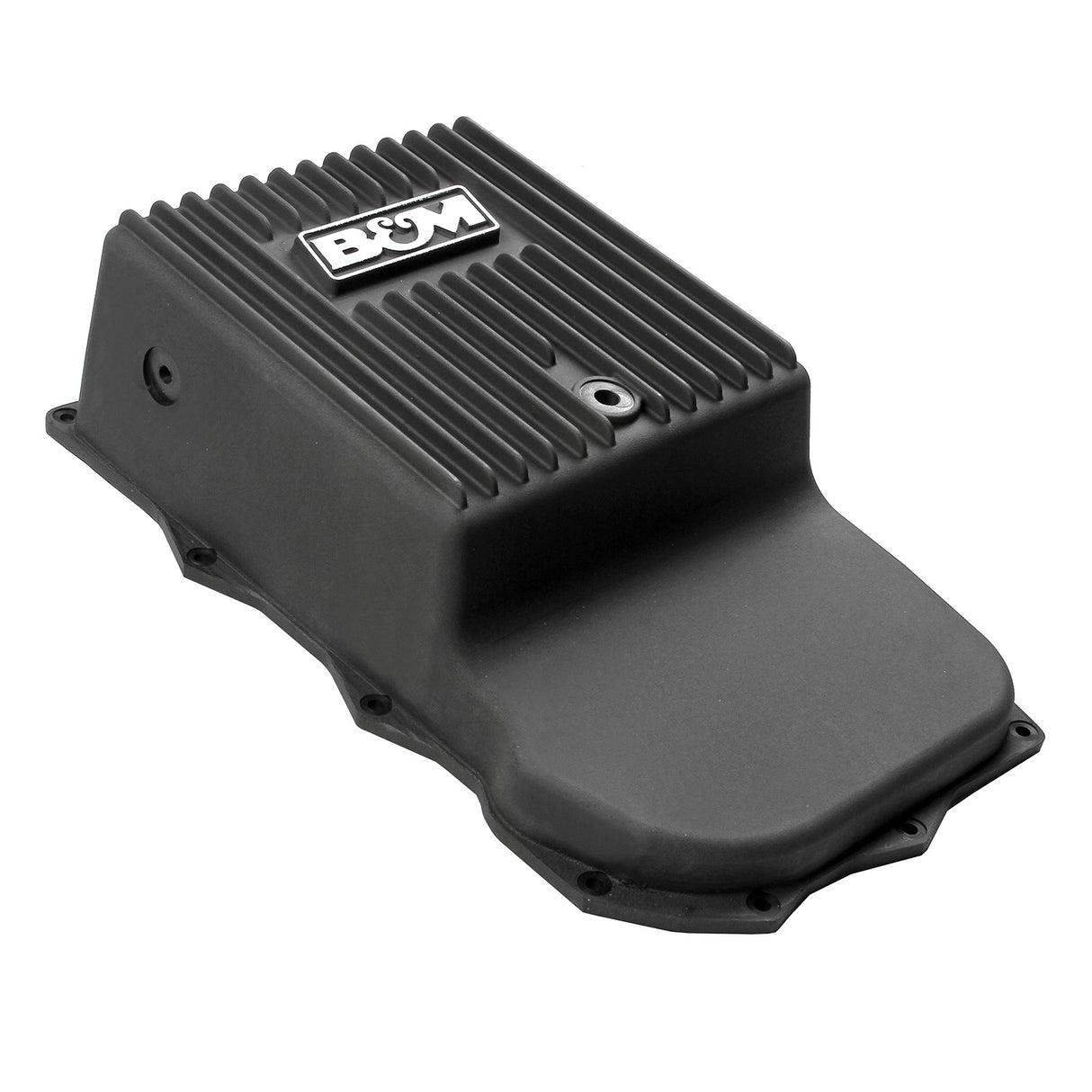 B&M Hi-Tek Deep Heavy Duty Transmission Pan - ZF 845RE/850RE/8HP70/8HP75 - Black - 71395