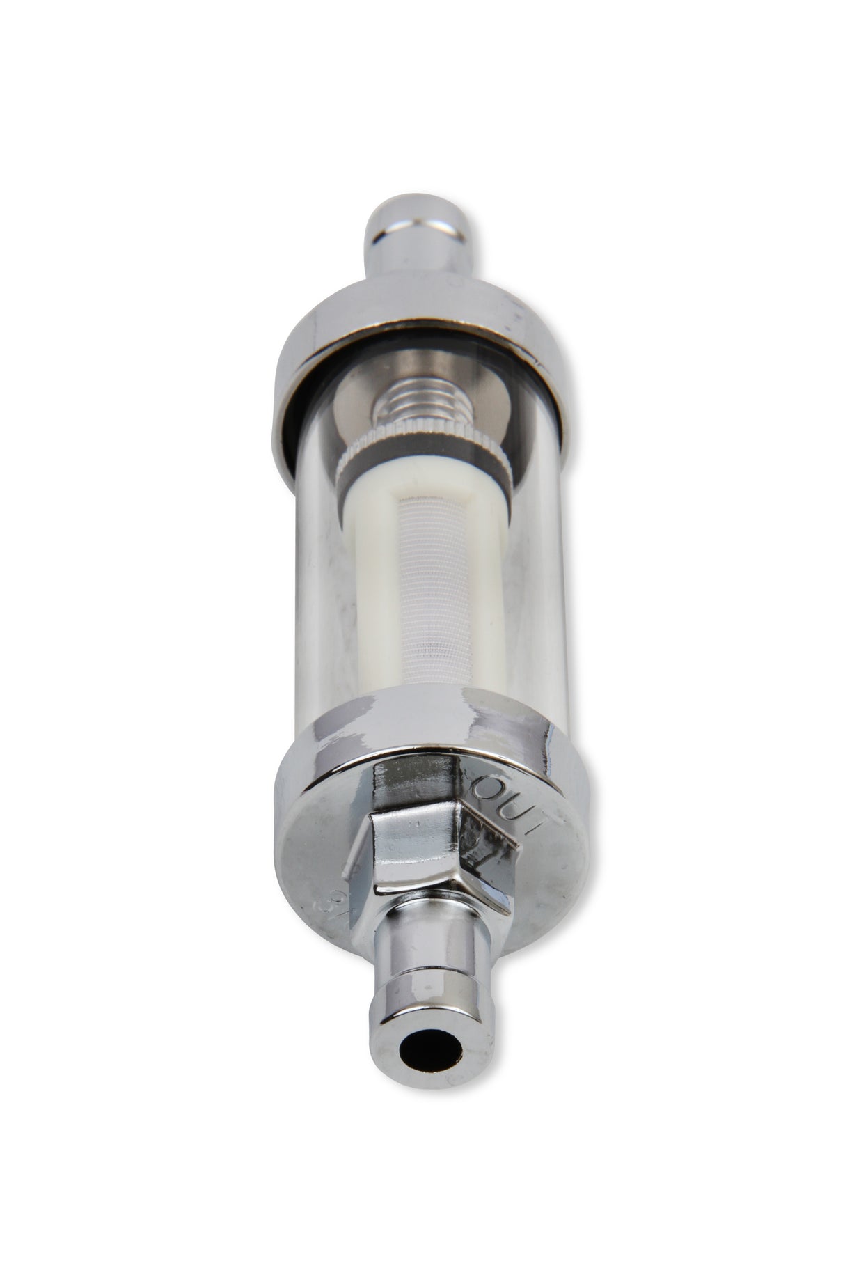 Mr Gasket Clearview Inline Fuel Filter - 3/8 Inch - 9748