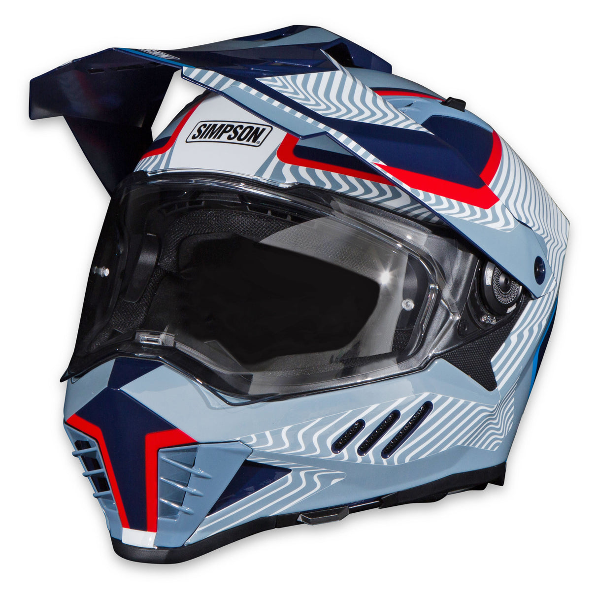 Simpson Motorcycle Xcursion Bandit Helmet - Mojave Blue - Double Extra Large - XBMUGR2X