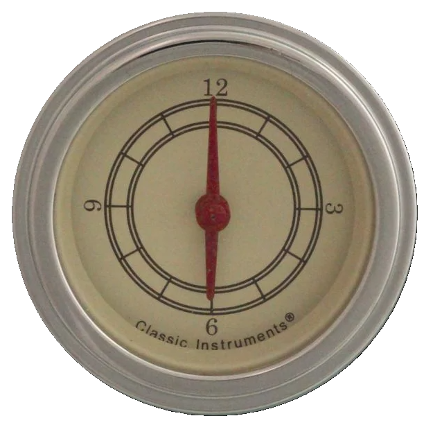 Classic Instruments Vintage 2 1/8" Clock - VT90SLF