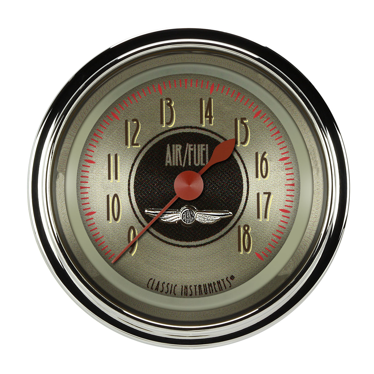 Classic Instruments All American Nickel 2 1/8" Air Fuel Ratio Gauge - AN194SHC
