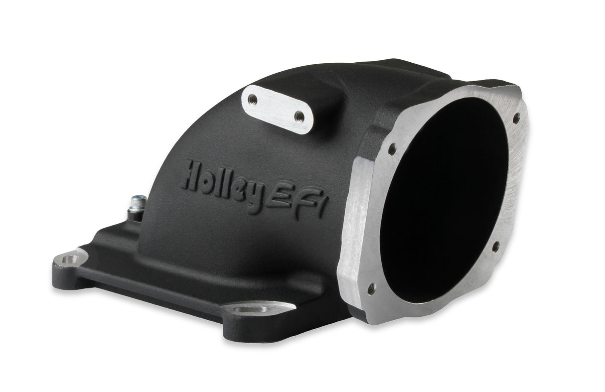 Holley 300-240BK EFI Throttle Body Intake Elbow-Black Finish