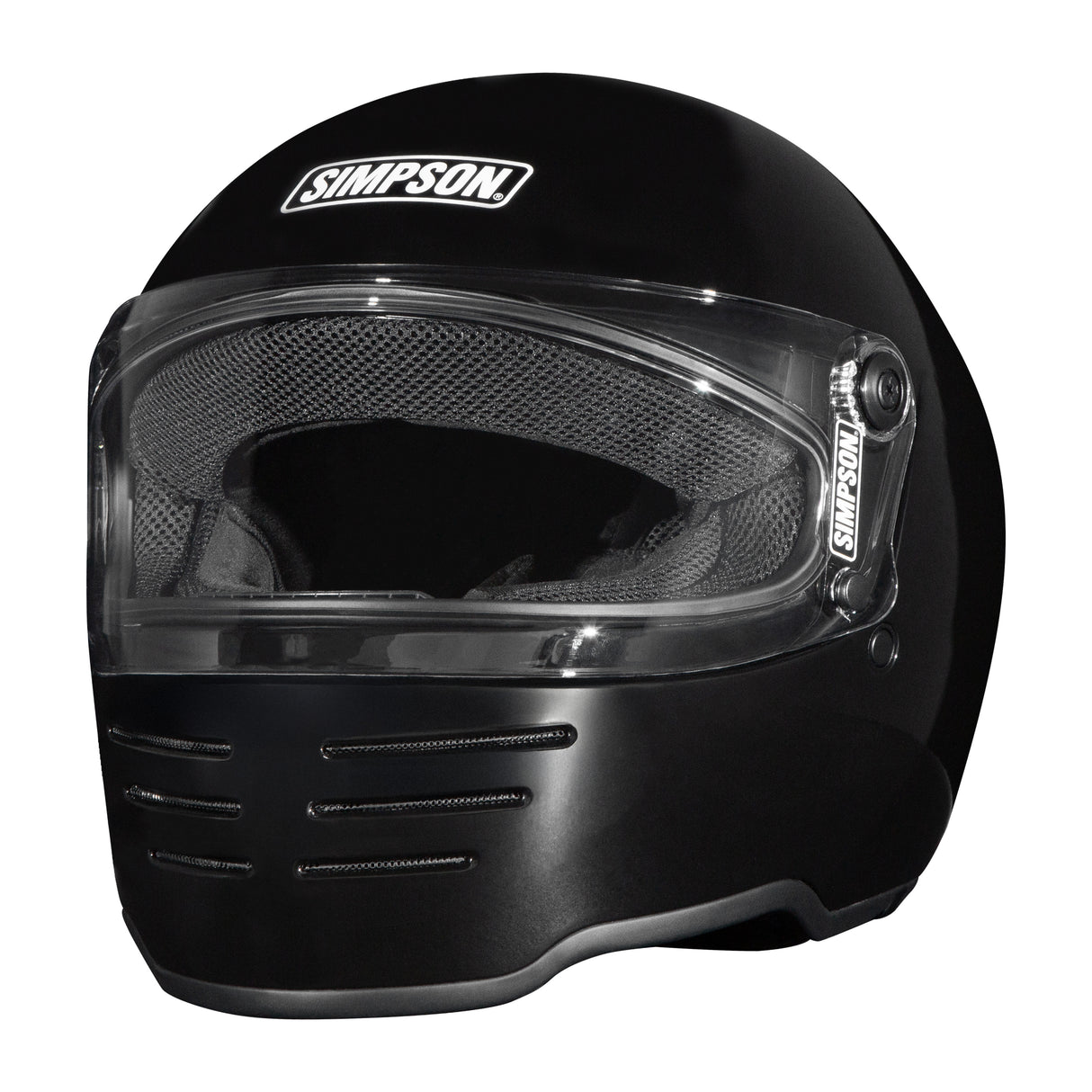 Simpson Motorcycle M62 Bandit Helmet - Black - Small - M622SM