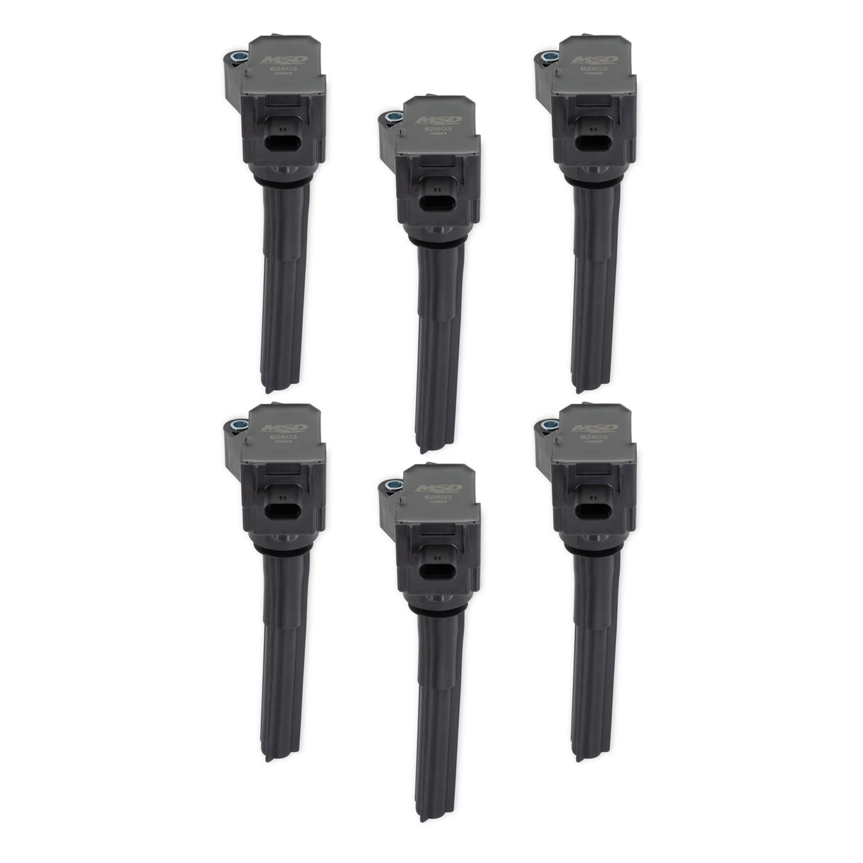 MSD Ignition Coil - Ford EcoBoost - 2.7L / 3.0L V6 - Black - 6-Pack - 826036