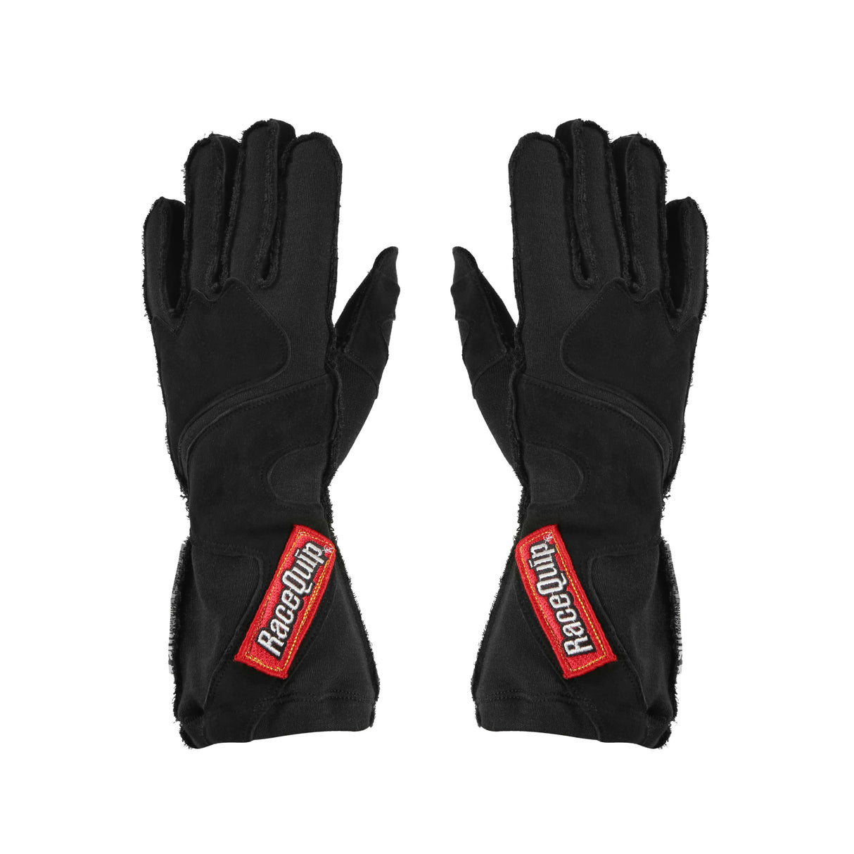 Racequip SFI 3.3/5 Black Outseam Short Gauntlet Nomex Race Gloves - X-Large - 356906RQP