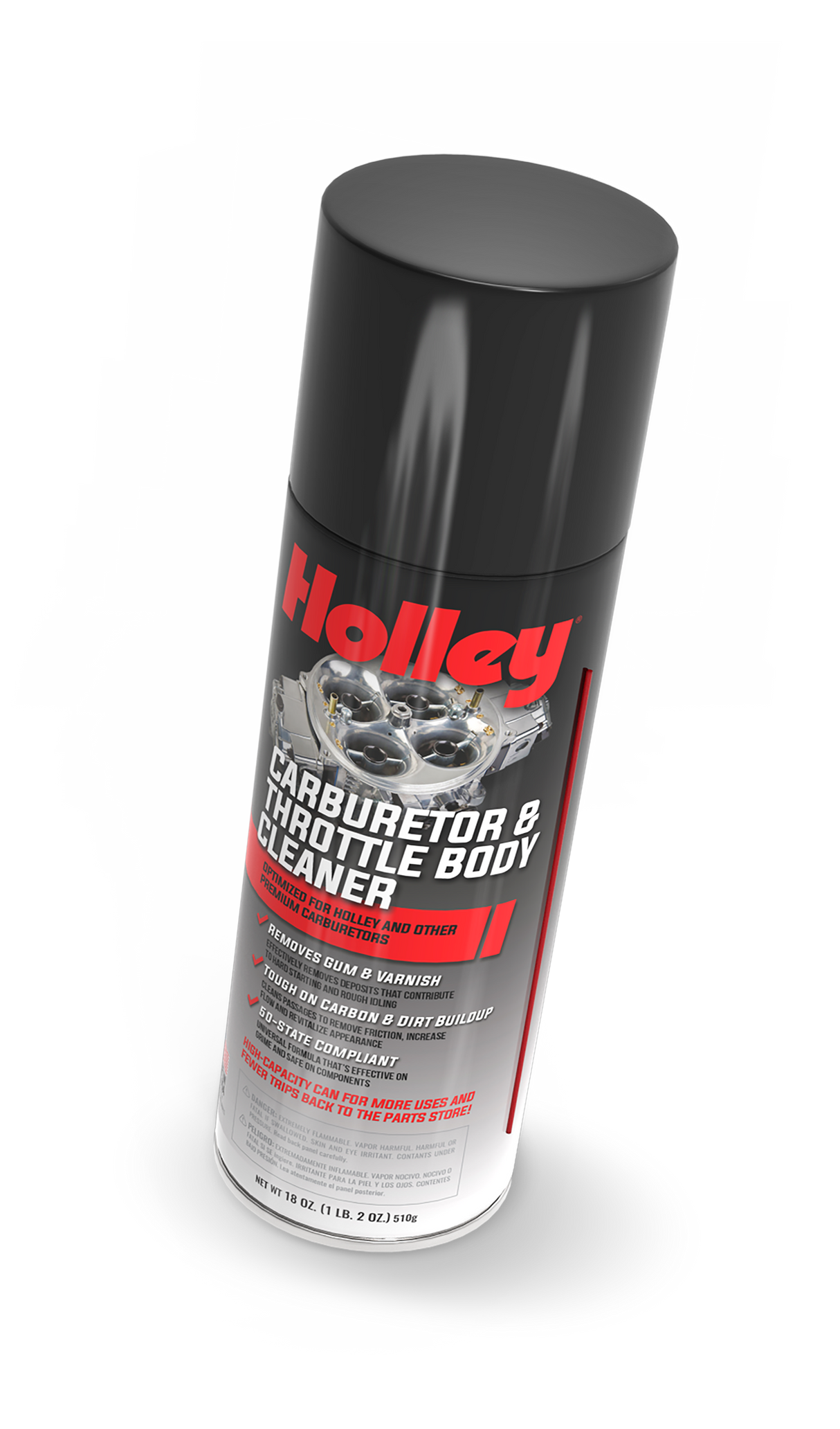 Holley 120-HLYCC-18 HOLLEY Carburetor & Throttle Body Cleaner Spray, 18oz Can