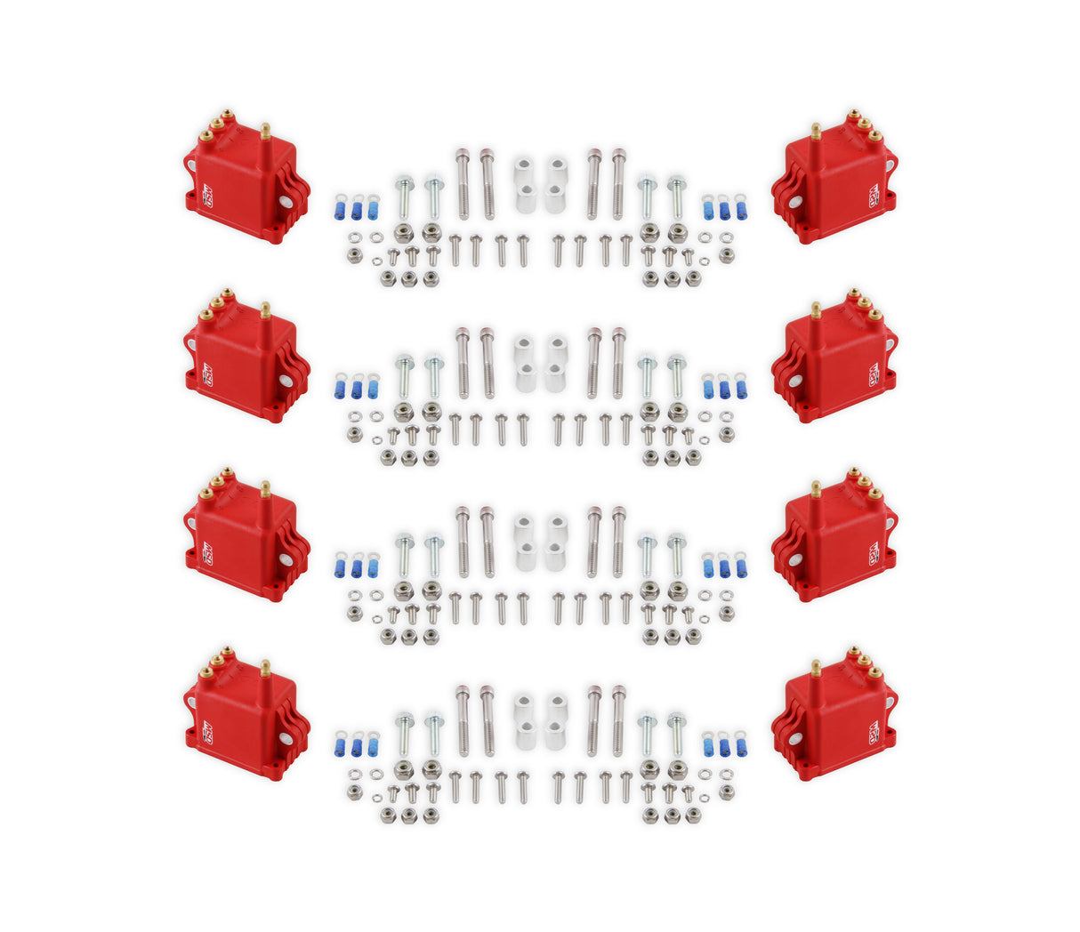 MSD Ignition Coil - High Output - 8-Pack - Red - 82808