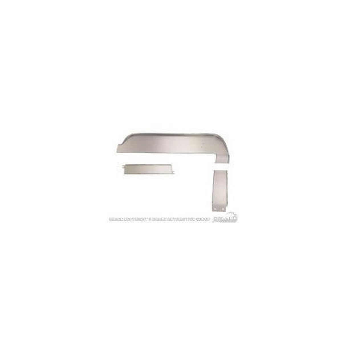 Scott Drake Deluxe Dash Trim Panels ,Aluminum, 3 Piece Set - C7ZZ-6504410-KR