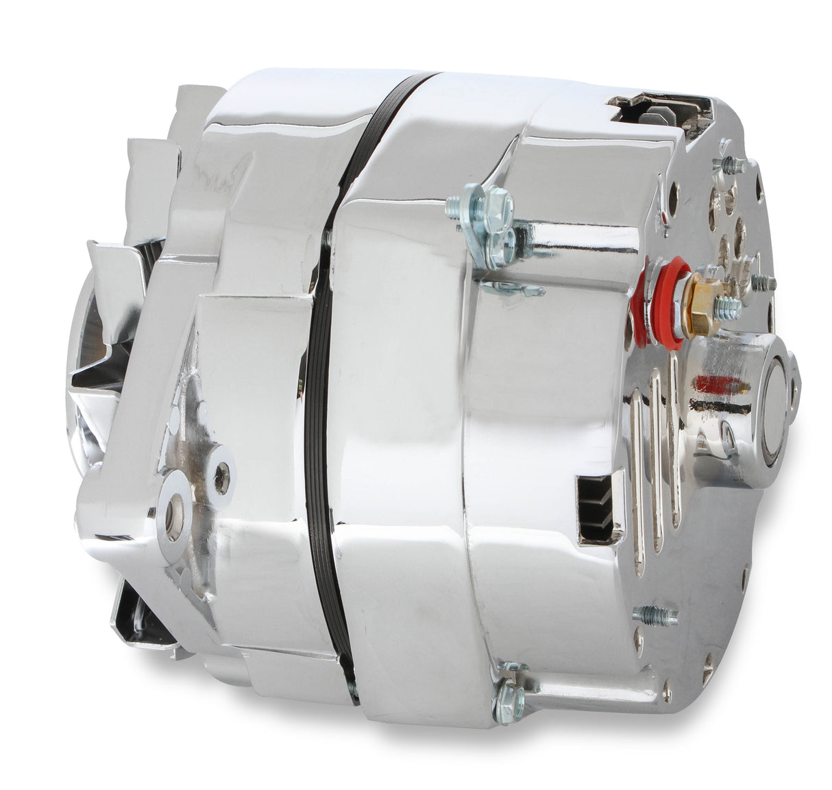 Mr Gasket Chrome Alternator-Early GM Delco 80 Amp - 5123
