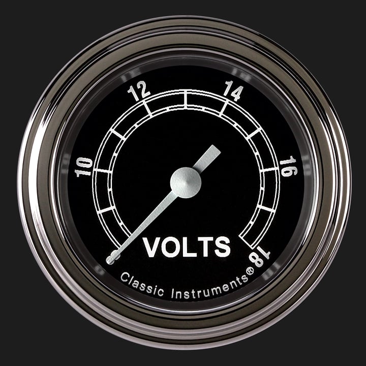 Classic Instruments Traditional 2 1/8" Voltage Gauge - TR130SLF