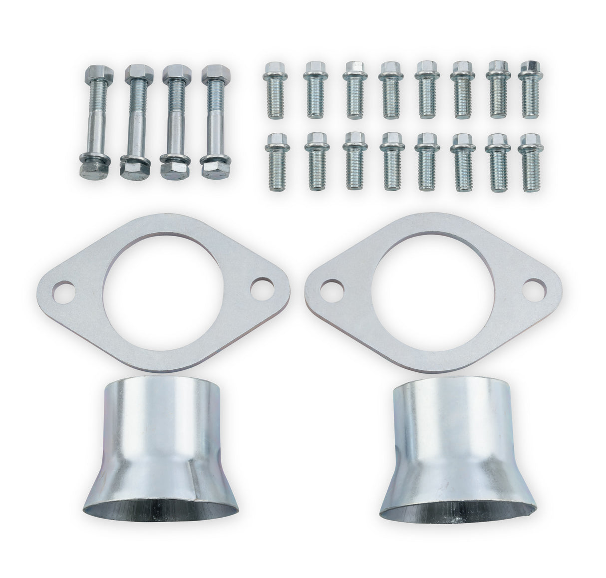 Scott Drake Shorty Header 1-5/8" Silver Ceramic Coated - C5ZZ-9430-CC-SH