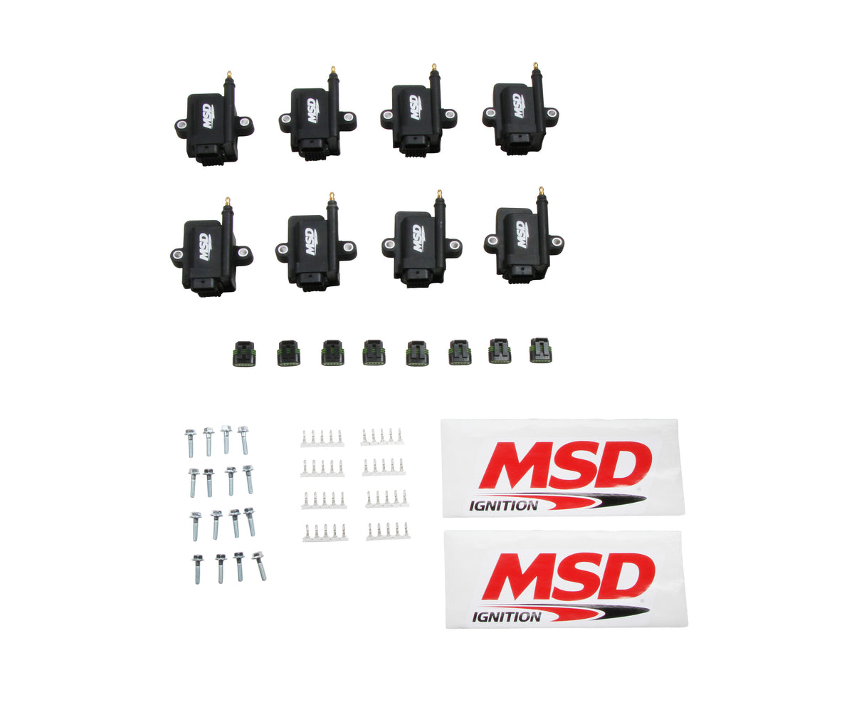 MSD Ignition Coil - Smart - 8-Pack - Black - 82893-8