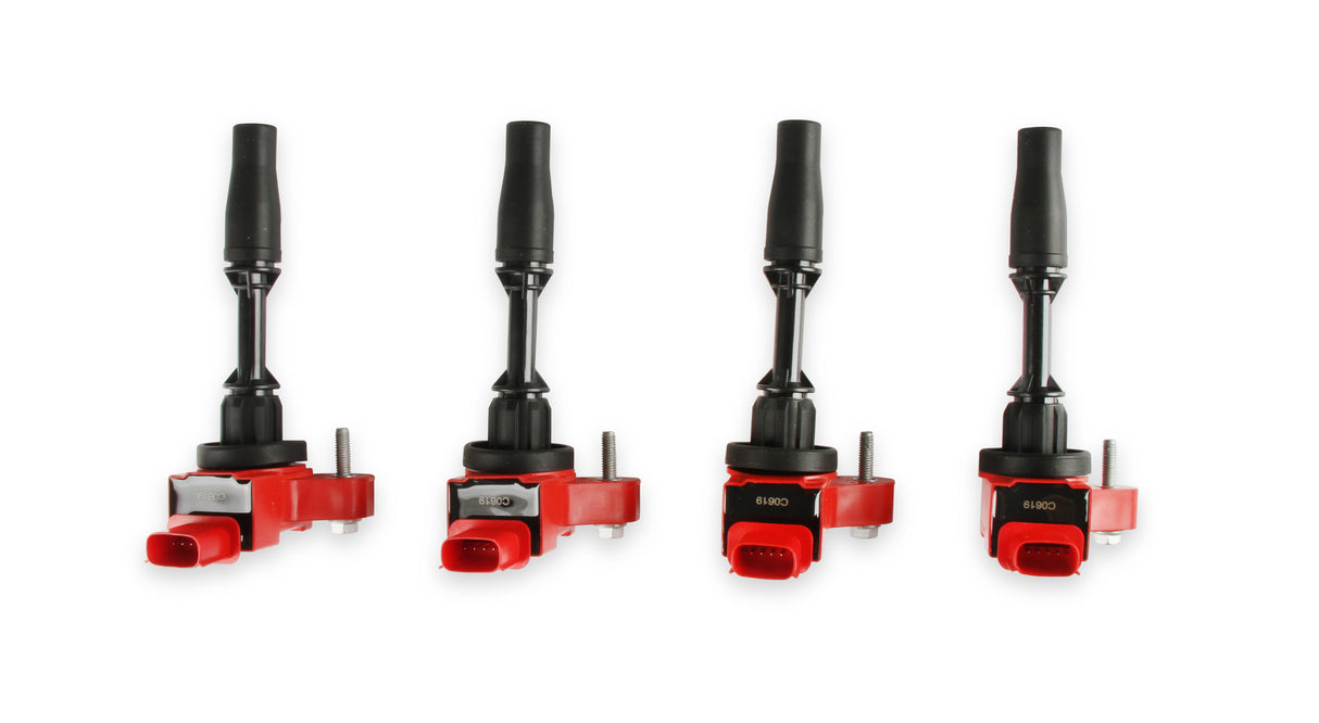 MSD Ignition Coil - Blaster Series - GM 4-Cyl Engines - Red - 4-Pack - 82384