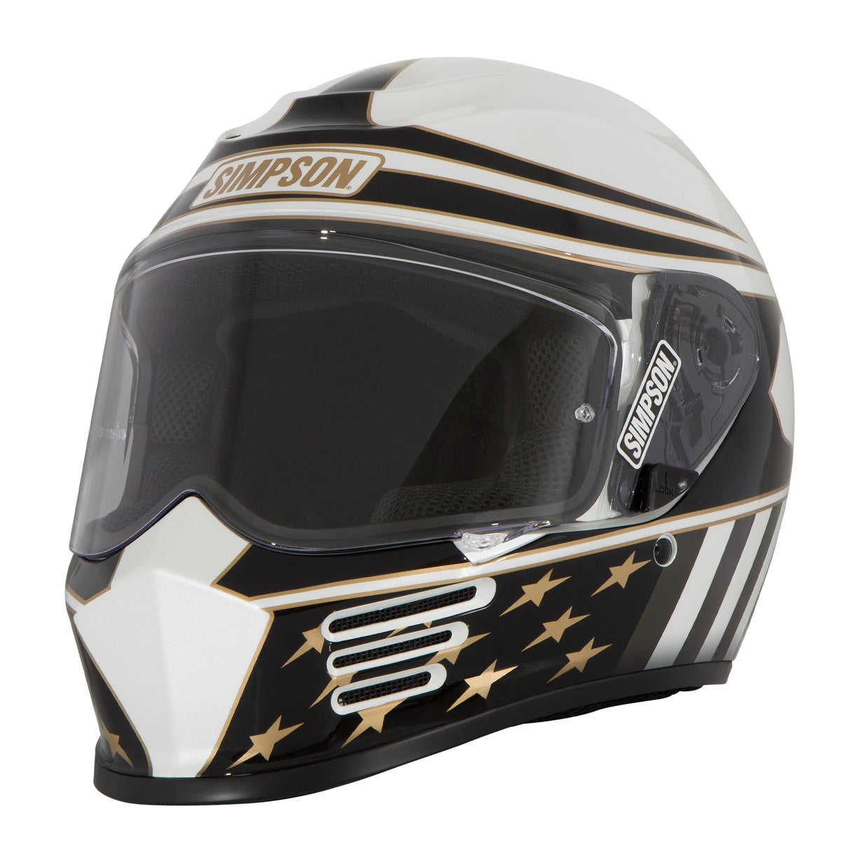 Simpson Motorcycle Speed Bandit Helmet - Americana Gold - Extra Large - SPBAM2XL