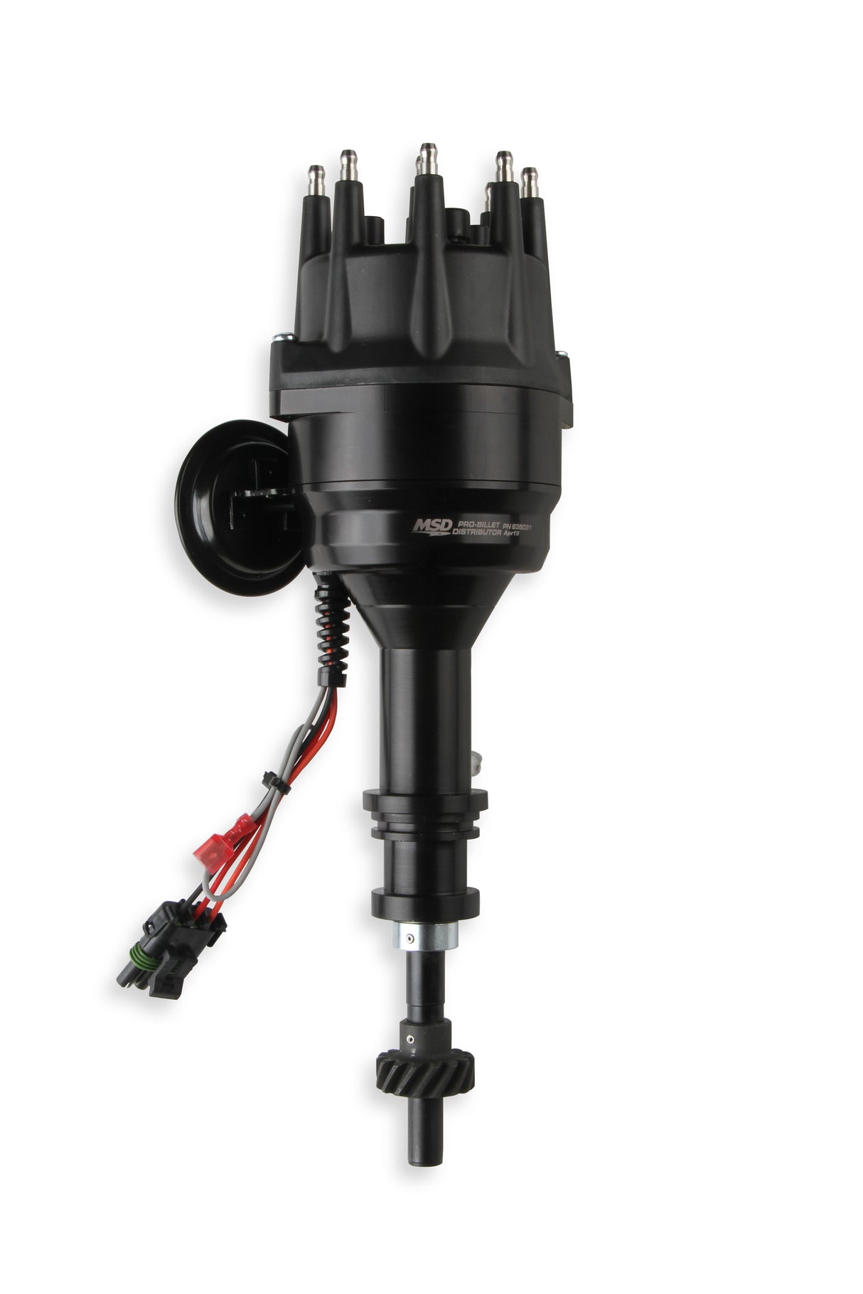 MSD Black Distributor, Ford, 351C-460, Ready-to-Run, Steel Gear - 835031