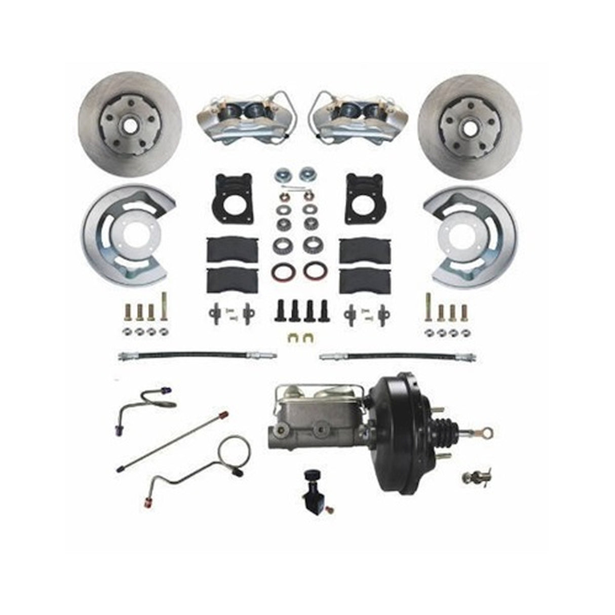 Scott Drake - Power Disc Brake Conversion Kit Works With Automatic or Manual Transmissions - DBC-A134-A
