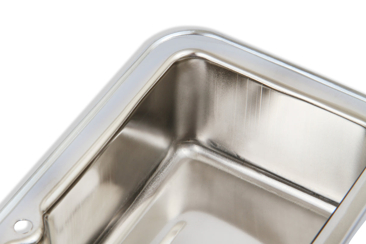 Mr Gasket Chrome Valve Covers - Dual Cap Holes - 9800