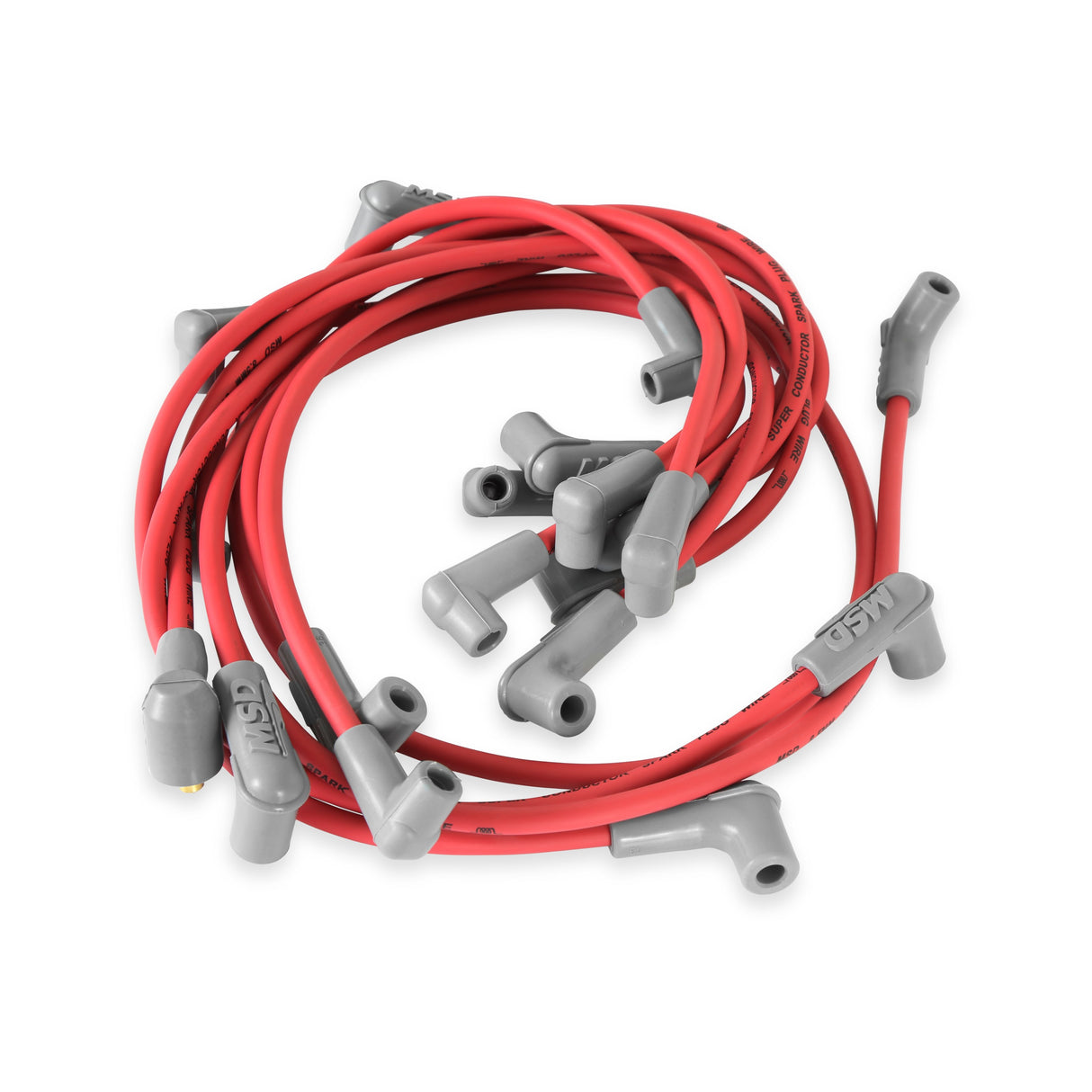 MSD SB Chevy Super Conductor Spark Plug Wire Set for use with pn 8541 Crab Cap - 30479