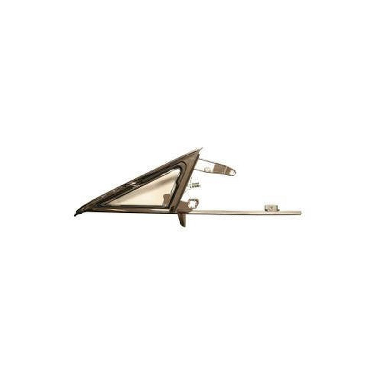 Scott Drake Vent Window Frame and Glass Assembly, Clear, Passenger Side - C7ZZ-65222404CK