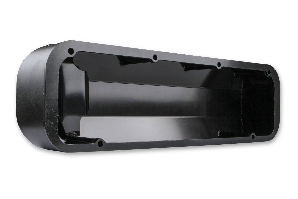 Mr Gasket Fabricated Aluminum Valve Covers - Black Finish - 6880BG