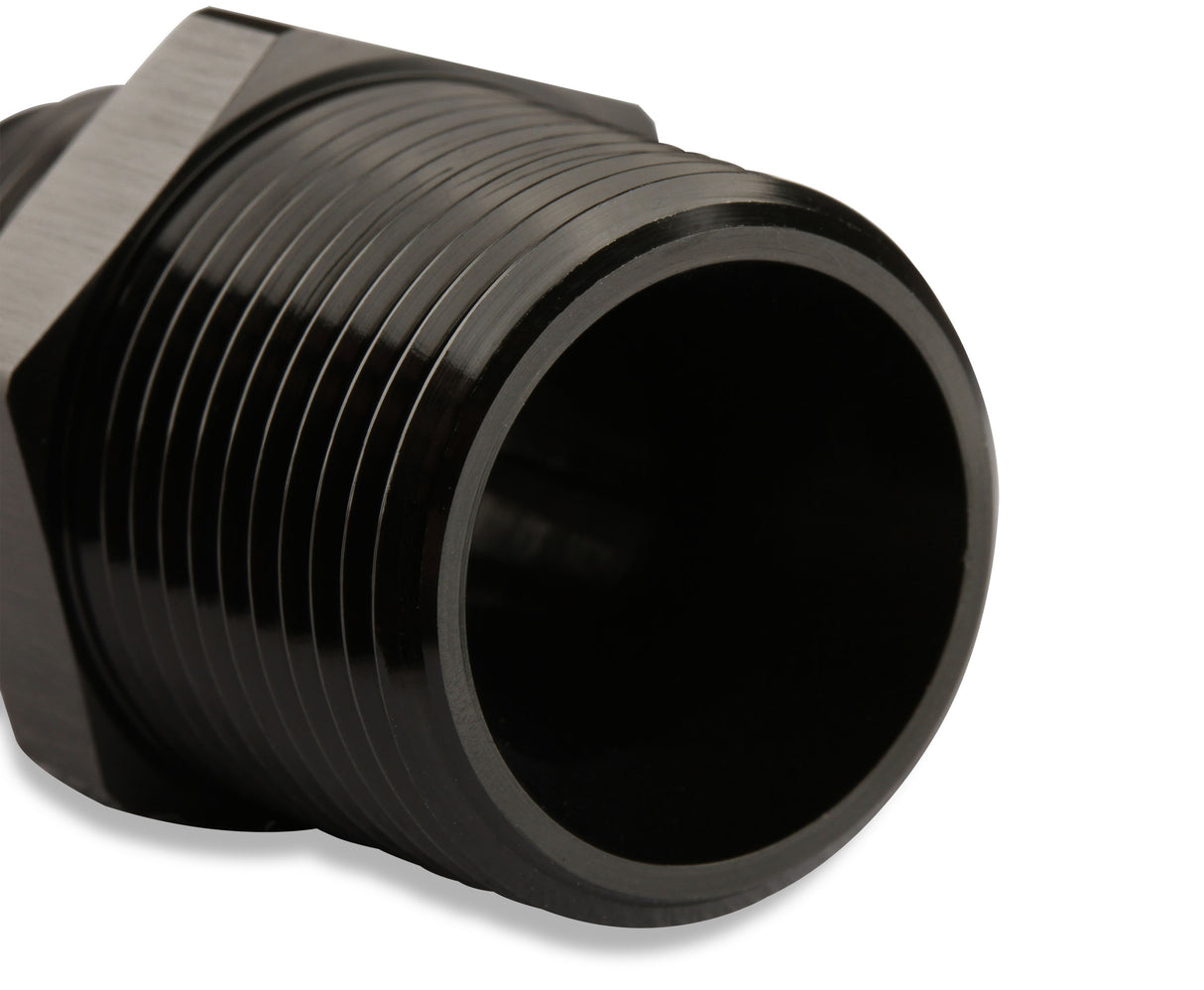 Mr Gasket Straight -6 AN To 3/8 Inch NPT Adapter - Black - 481666-BL