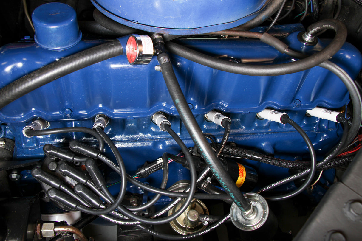 ACCEL Spark Plug Wire Set - Universal - 180 Deg White Ceramic Boots - 9000C