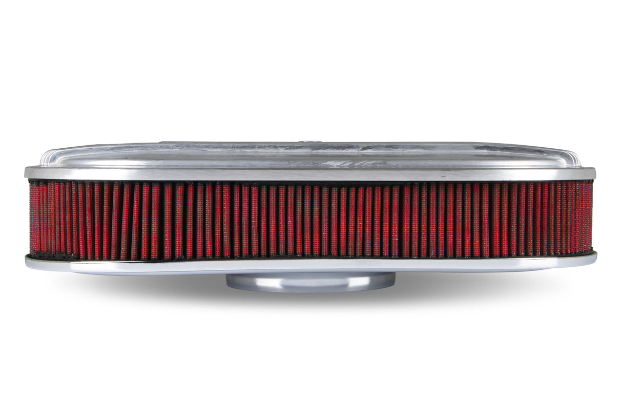 Holley 120-400 Vintage Series Oval Air Cleaner - Natural Cast